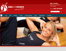 Tablet Screenshot of medandsports.de